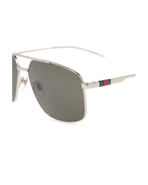 Gucci Gray Navigator Sunglasses