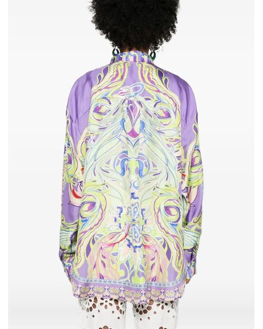 Camilla Blue Amsterdam Jewel Oversized Shirt for men