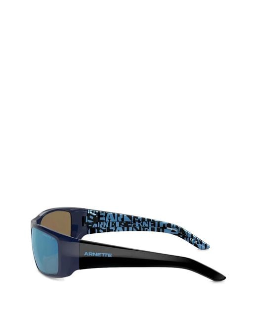 Arnette Blue Hot Shot Rectangle-Frame Sunglasses for men
