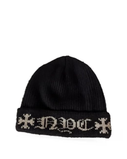 Chrome Hearts Black Big Daddy Nyc Exclusive Knitted Beanie