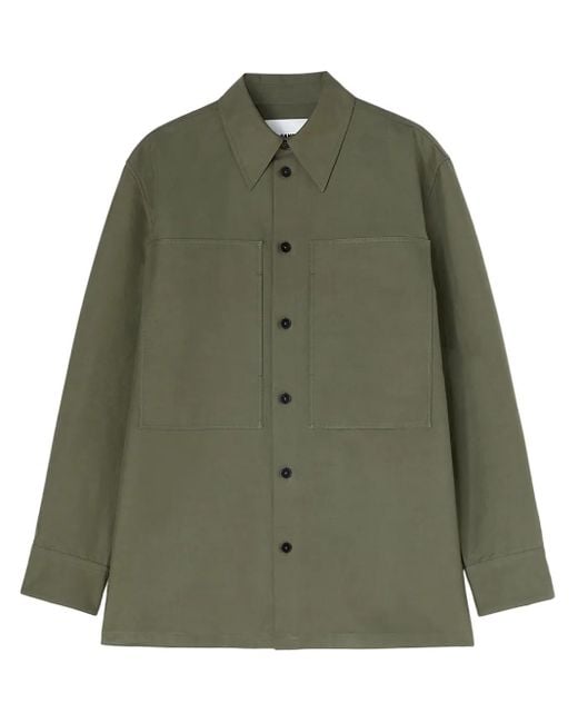 Jil Sander Green Casual Shirts for men