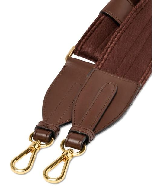 Lancel Brown Adjustable Bag Strap