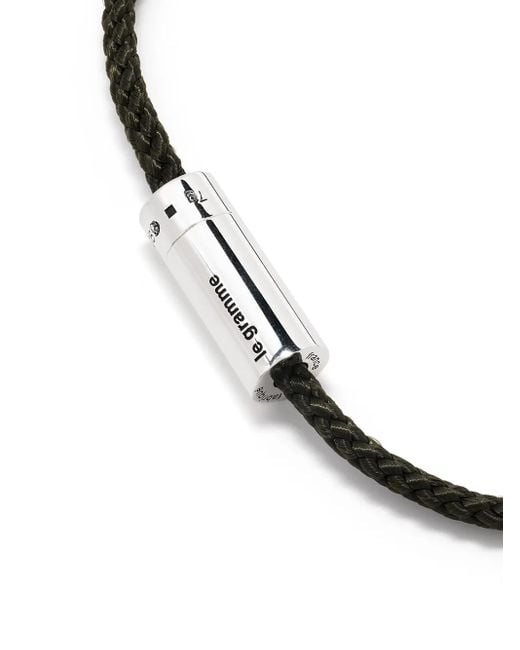 Le Gramme Brown Nato Cable Bracelet