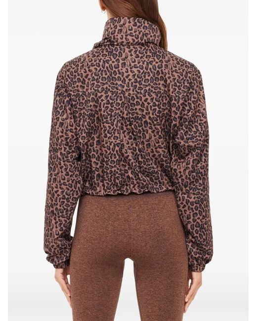 The Upside Brown Ludlow Ace Leopard-Print Jacket