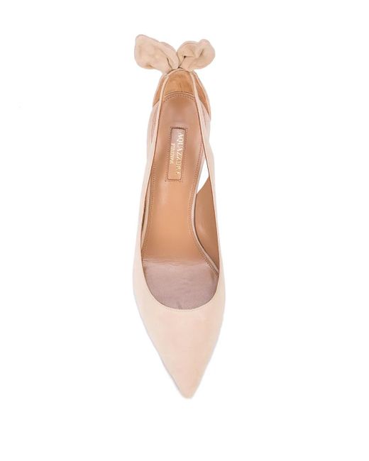 Aquazzura Pink Pumps Bow Tie