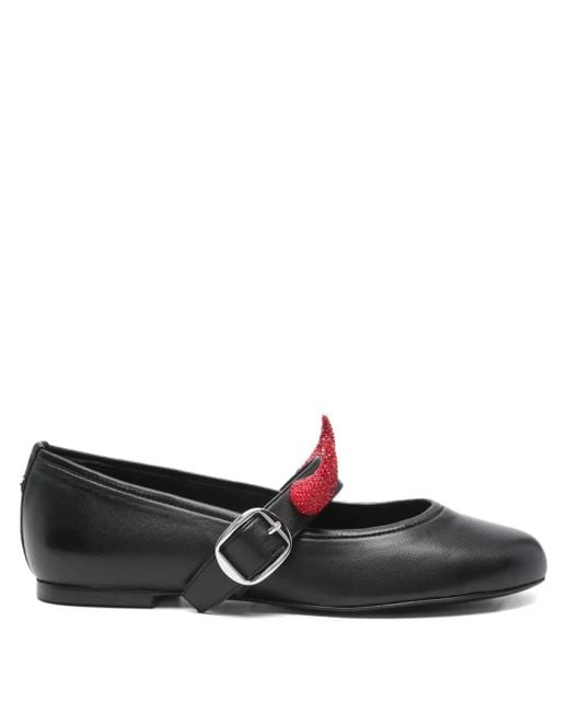 Coperni Black X Disney Horn Ballet Flats