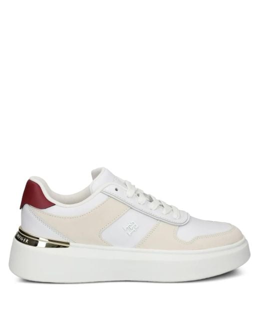 Tommy Hilfiger White Sneakers Mit Plateau