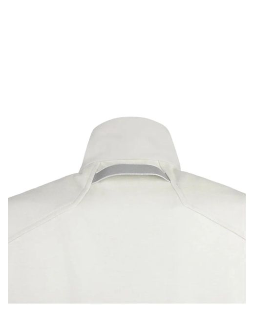 Sease White Zip-Up Sweatshirt for men
