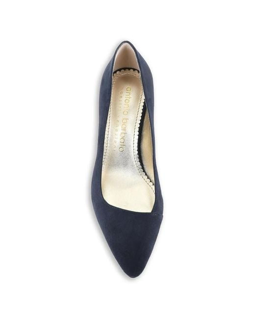Antonio Barbato Maestri Veneziani Blue Suede Pumps