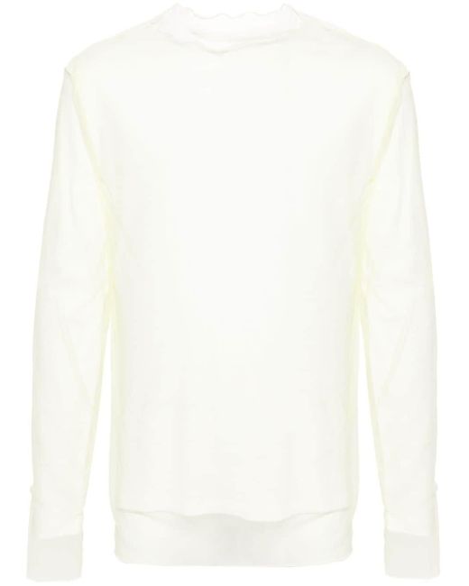 T-shirt con design a strati di Jil Sander in White da Uomo