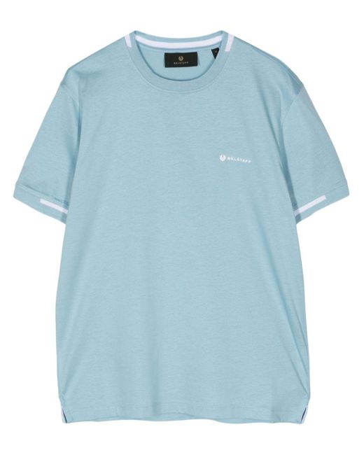 T-shirt en coton à logo imprimé Belstaff pour homme en coloris Blue