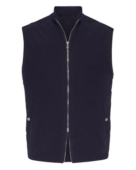 メンズ Brunello Cucinelli Thermore® Gilet Blue