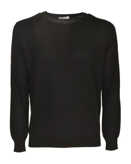 Kangra Black Round-Neck Sweater for men