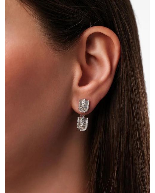 UNION LOS ANGELES Brown Diamond Floating Earrings