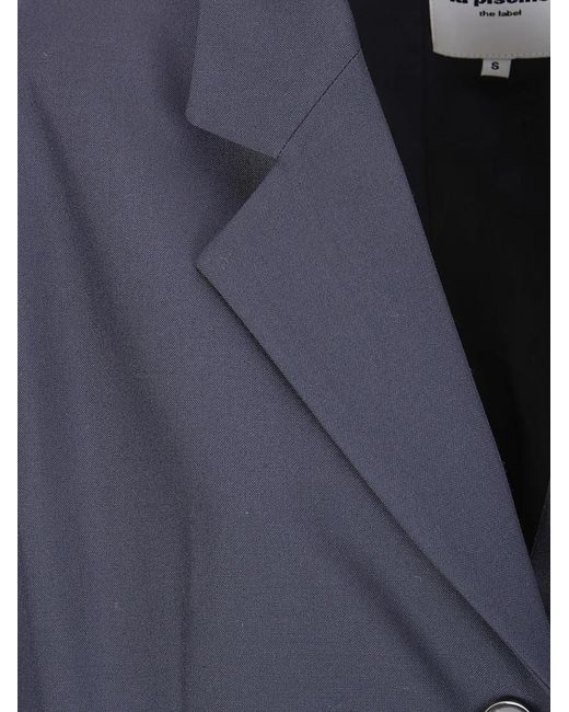 LA PISCINE Blue Split Blazer