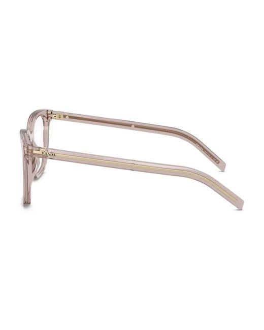 Prada Natural Square-Framed Glasses
