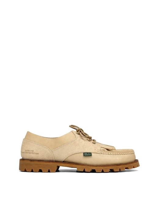 Paraboot Natural Fringed Derby Shoes for men