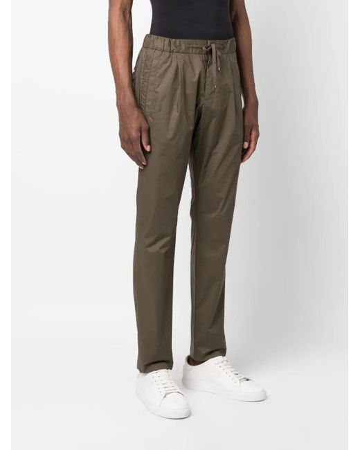 Herno Gray Drawstring Straight-Leg Trousers for men