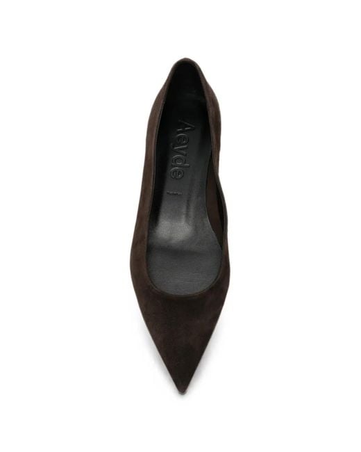 Aeyde Black Cassy Pointed-Toe Pumps