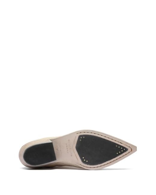 Officine Creative White Noelie Dd 109 Pointed-Toe Ankle Boots