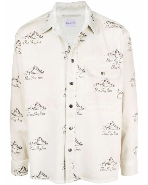 BLUE SKY INN Natural Jackets Beige for men