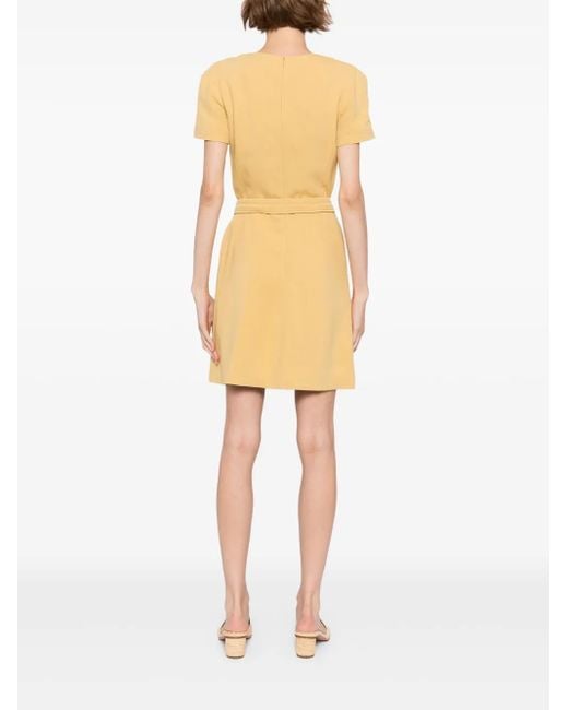 Elie Saab エレファントバックル ミニドレス Yellow