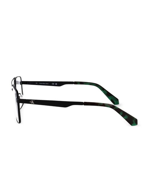 Calvin Klein Black Rectangle-Frames Glasses for men