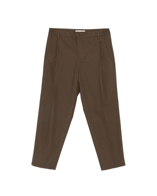 Briglia 1949 Gray Pleated Trousers for men