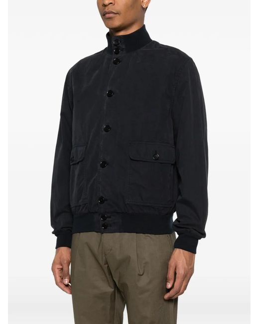 Aspesi Blue Front-Pocket Jacket for men