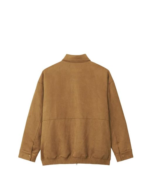 Izzue Natural Logo-Patch Zip-Up Jacket for men
