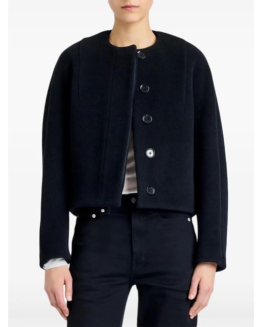 Proenza Schouler Black Mona Cropped Jacket