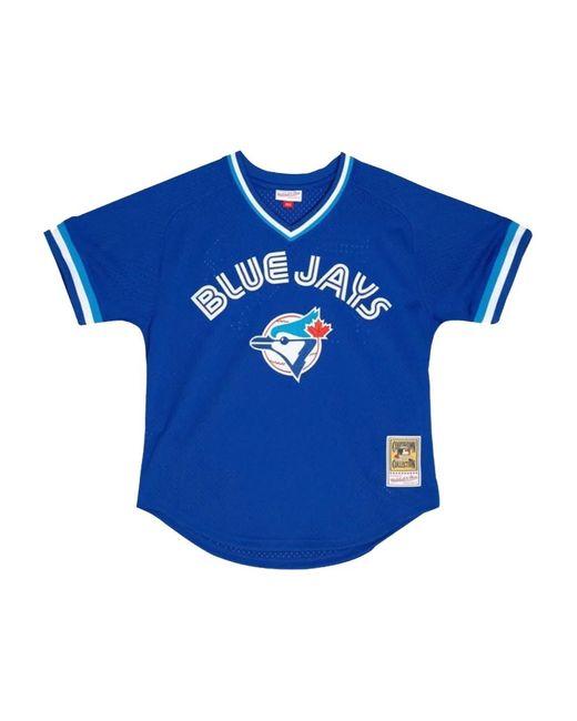 Mitchell & Ness Blue Mlb Jays 1993 Joe Carter T-Shirt for men