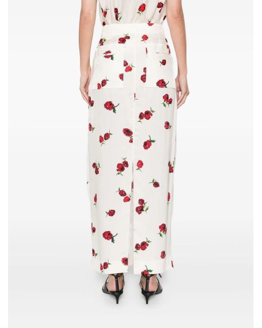 Falda larga Lucian Khaite de color White