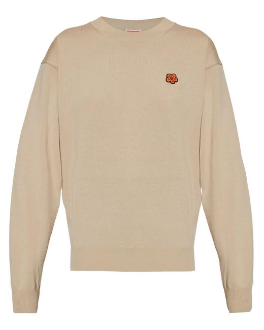 KENZO Natural Boke Flower Wool Sweater