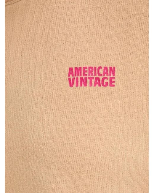 Felpa Izubird Con Logo di American Vintage in Blue