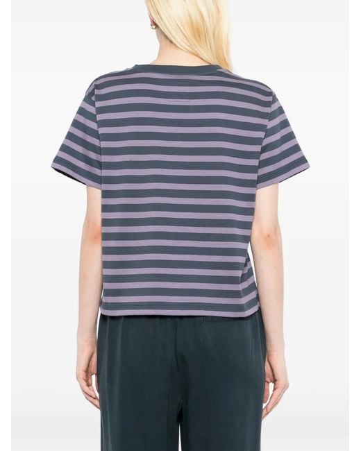 SPORT b. by agnès b. Blue Striped Short-Sleeve T-Shirt