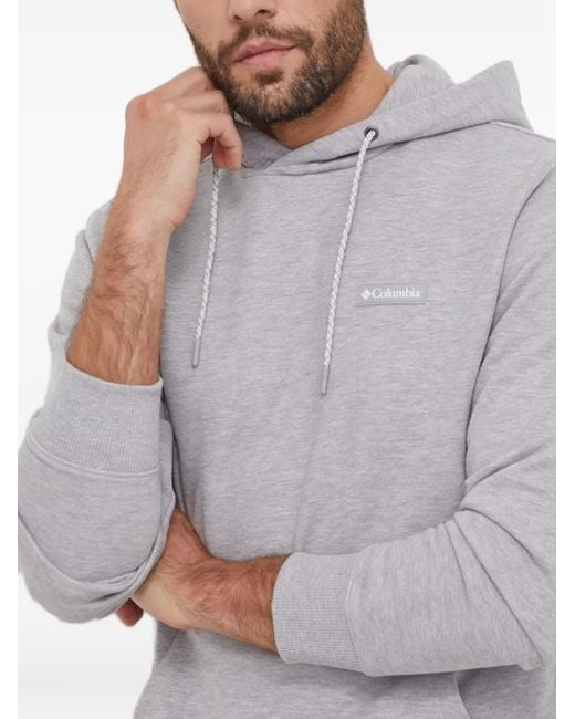 Columbia Gray Logo-Patch Hoodie for men