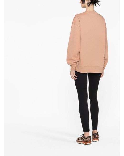 adidas By Stella McCartney Crew Neck Cut-out Sleeves Sweatshirt in Natural  | Lyst