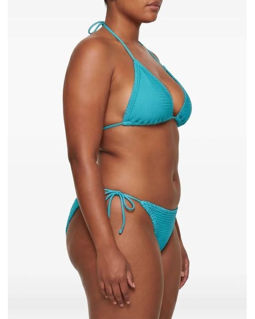 Paramidonna Blue Textured Tie Beachwear
