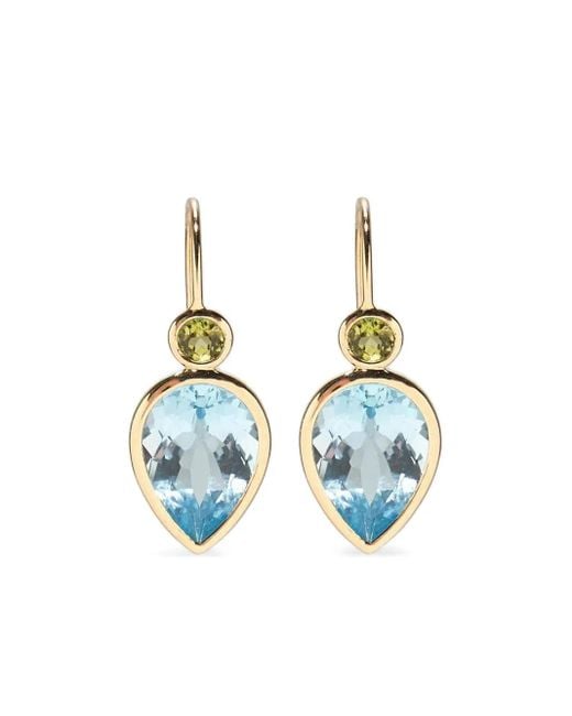 Lizzie Fortunato Blue 14K Hera Topaz Earrings