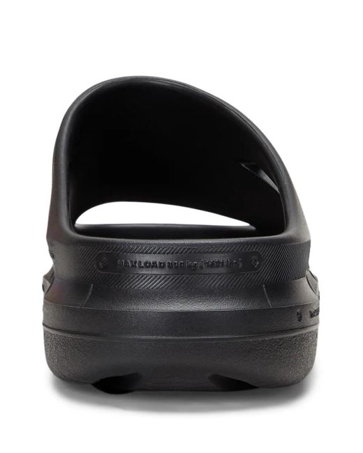 Polo Ralph Lauren Black Logo-Patch Slides for men
