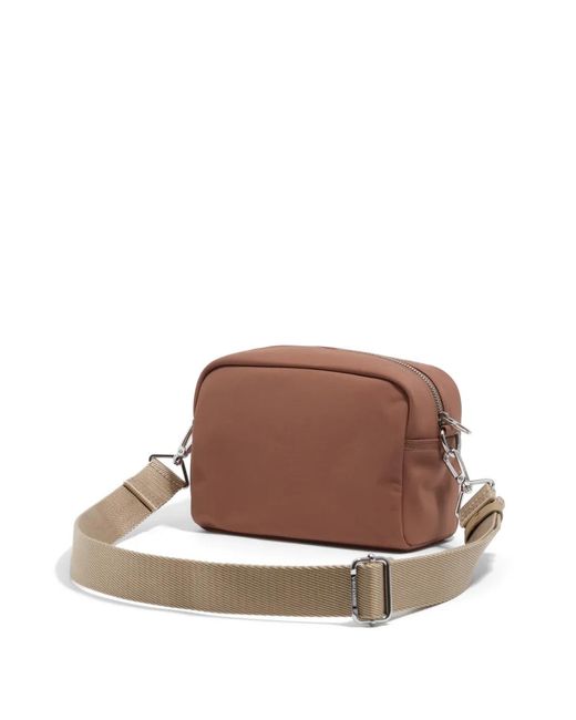 Bimba Y Lola Brown Logo Strap Cross Body Bag