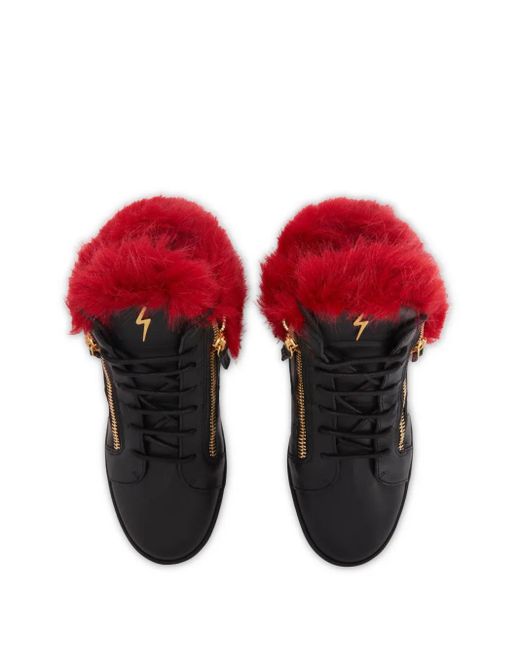 Giuseppe Zanotti Red Kriss Winter Sneakers