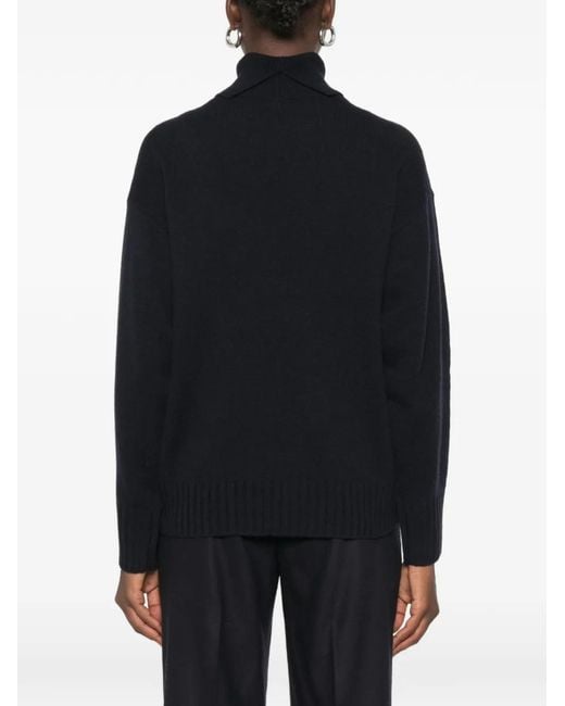 Peserico Black Embellished Roll-Neck Jumper
