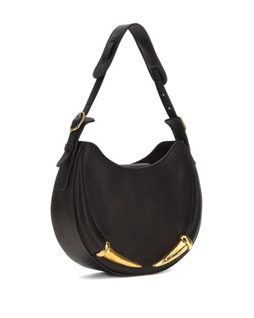 Borsa A Spalla Con Design Curvo di Roberto Cavalli in Black