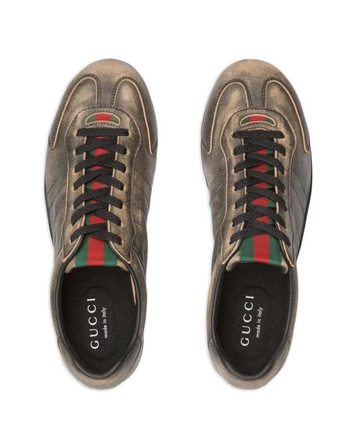 Gucci Gray Lace-Up Sneakers for men