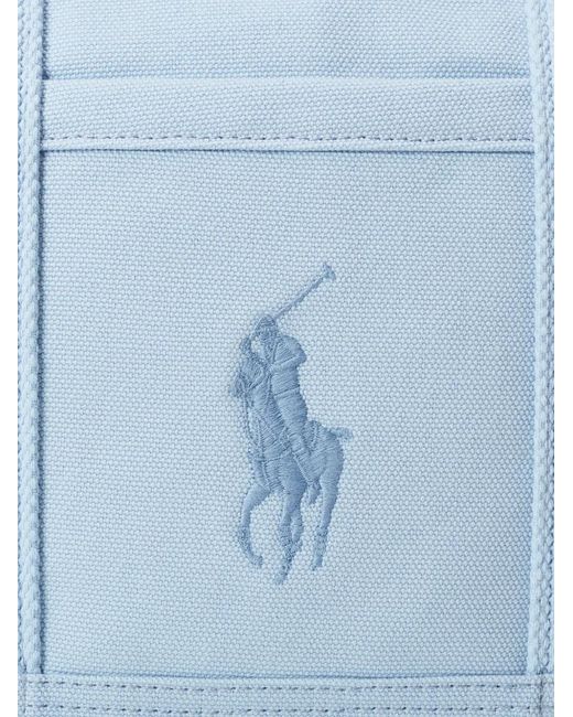 Polo Ralph Lauren Blue Embroidered Tote Bag