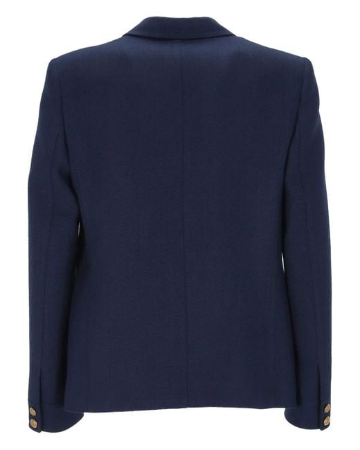 Valentino Garavani Blue Button-Down Blazer for men