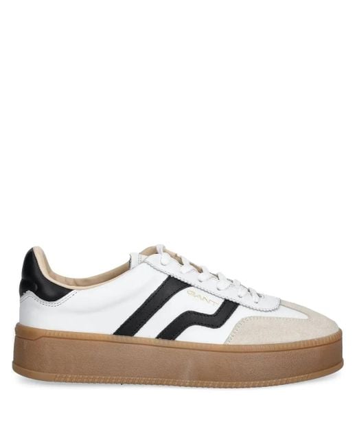 Zapatillas a rayas Gant de color White