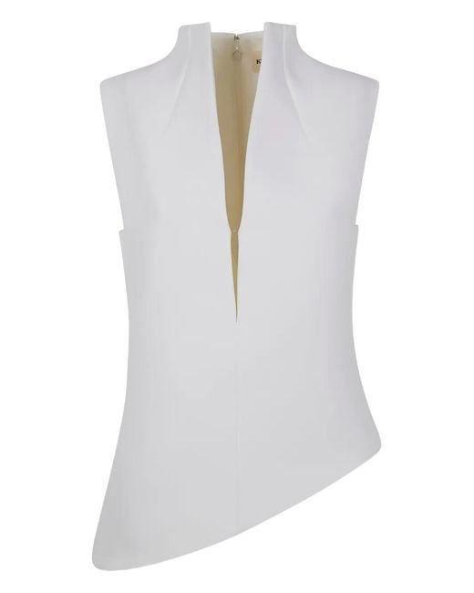 Khaite White "Von" Top